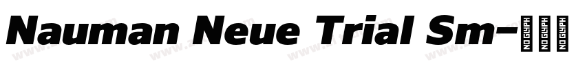 Nauman Neue Trial Sm字体转换